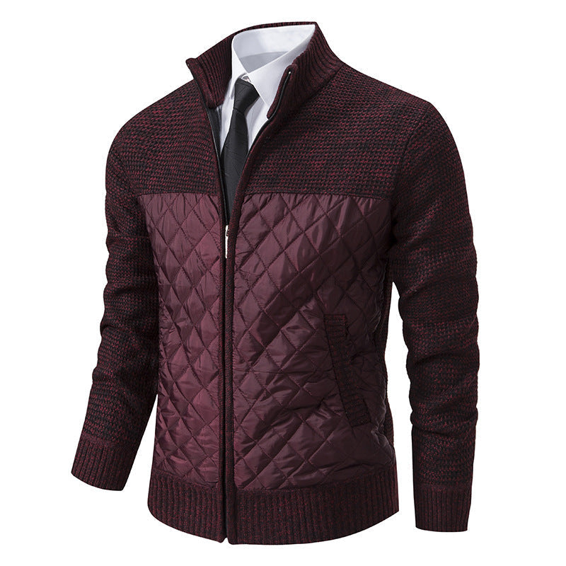 Herren-Strickjacke im vielseitigen Hybrid-Design