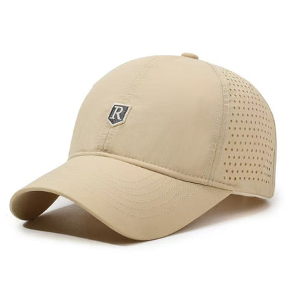 Herren-Baseballkappe mit gebogenem Schirm, schräge Ansicht