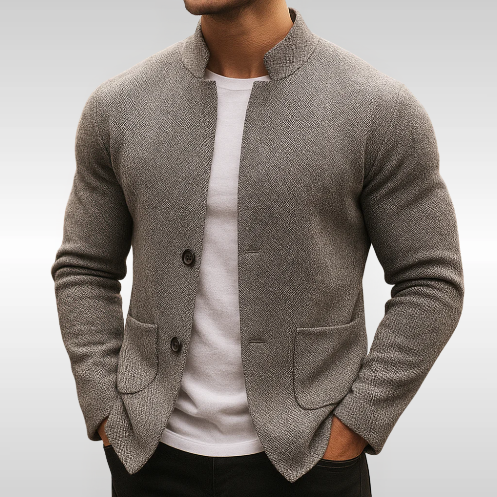 Herren Strickcardigan Mit Struktur