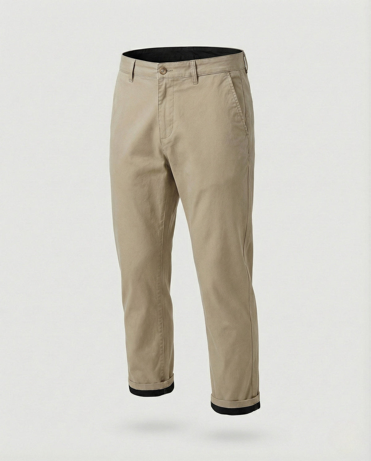 Bequeme Passform der Thermo-Chino am Bein