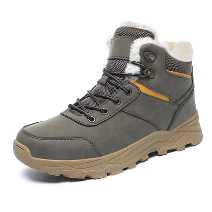 Men's Waterproof Leather Winter Boots