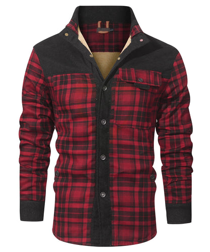 Karierte Flanelljacke Mit Kunstfellfutter