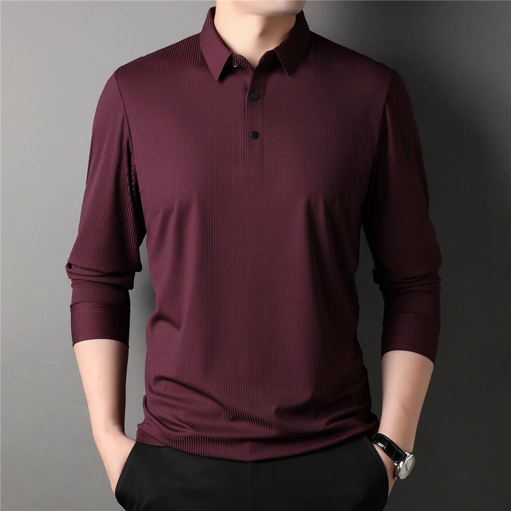 TomHollinger™ New Men's Long Sleeve Polo 