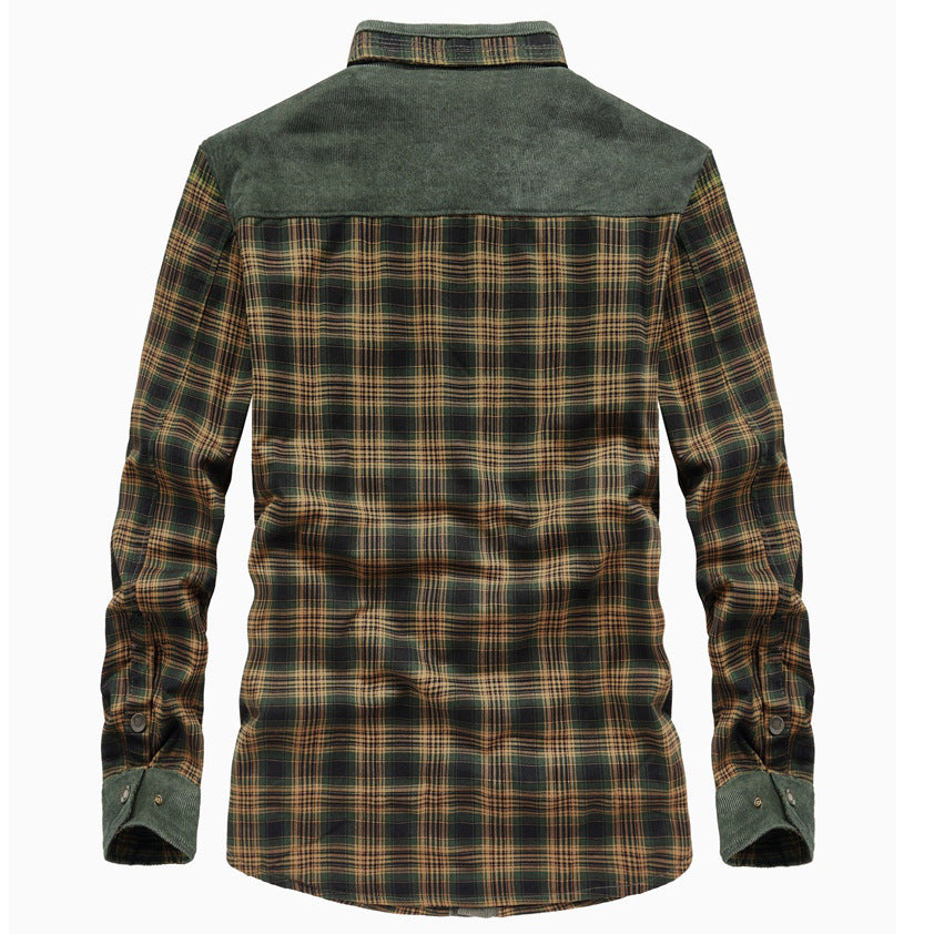 Cozy checked shirt with sherpa lining