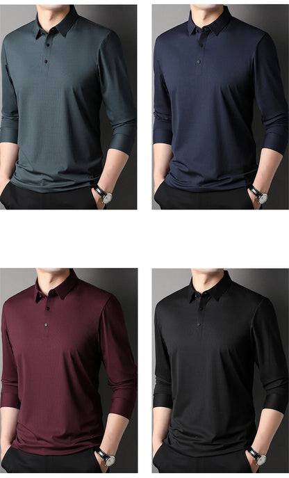 TomHollinger™ New Men's Long Sleeve Polo 