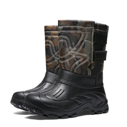 Men's Snow Boots With High Shaft And Warm Lining