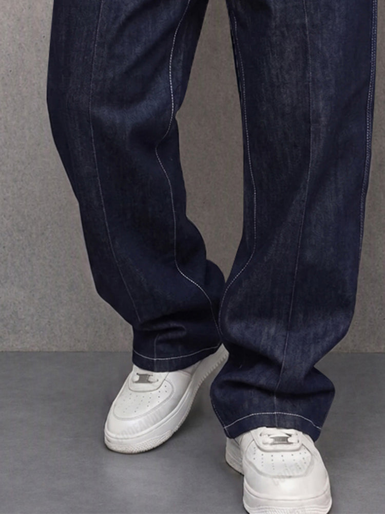 Vielseitige gerade Hose im Denimlook für lässige Alltagslooks