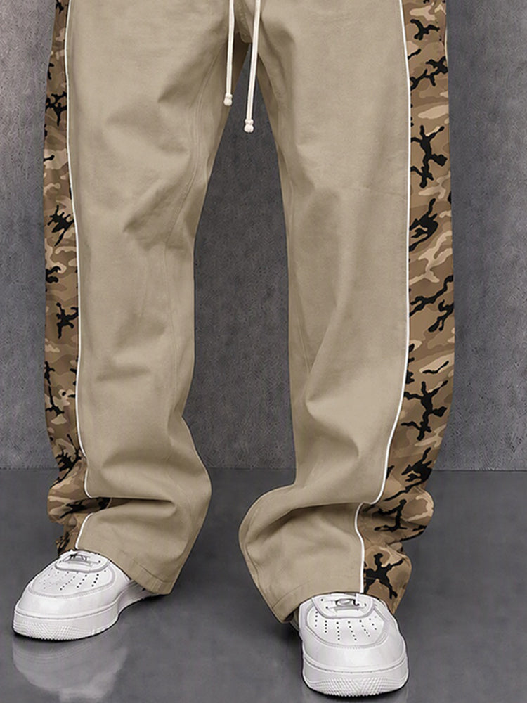 Ganzansicht der bequemen Freizeithose mit Camouflage-Muster