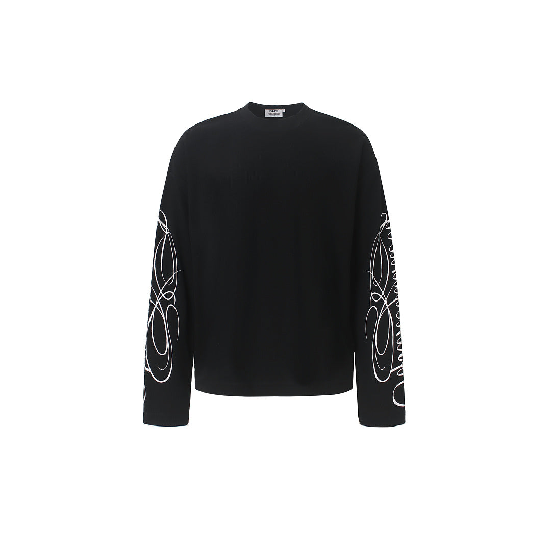 Sweatshirt Mit Leopardenprint Und Ärmelstickerei