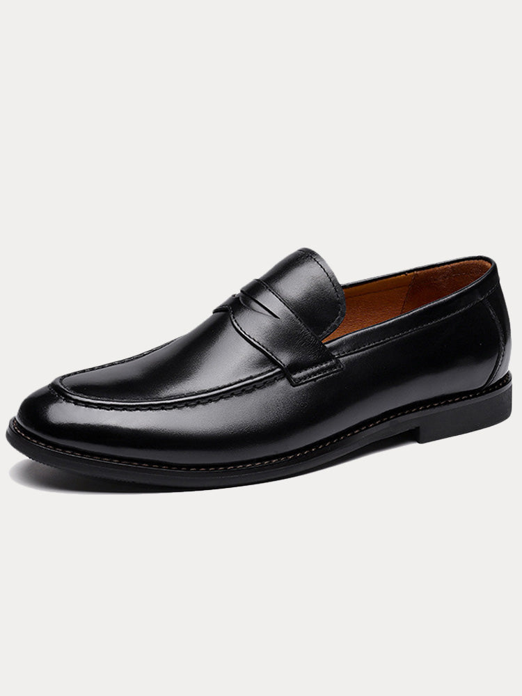 Herren-Loafer aus Leder zum Hineinschlüpfen in Seitenansicht
