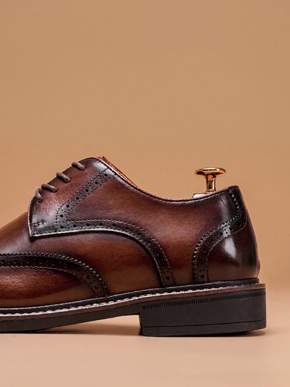 Herren-Loafer aus Leder in Innenansicht mit sichtbarem Fussbett