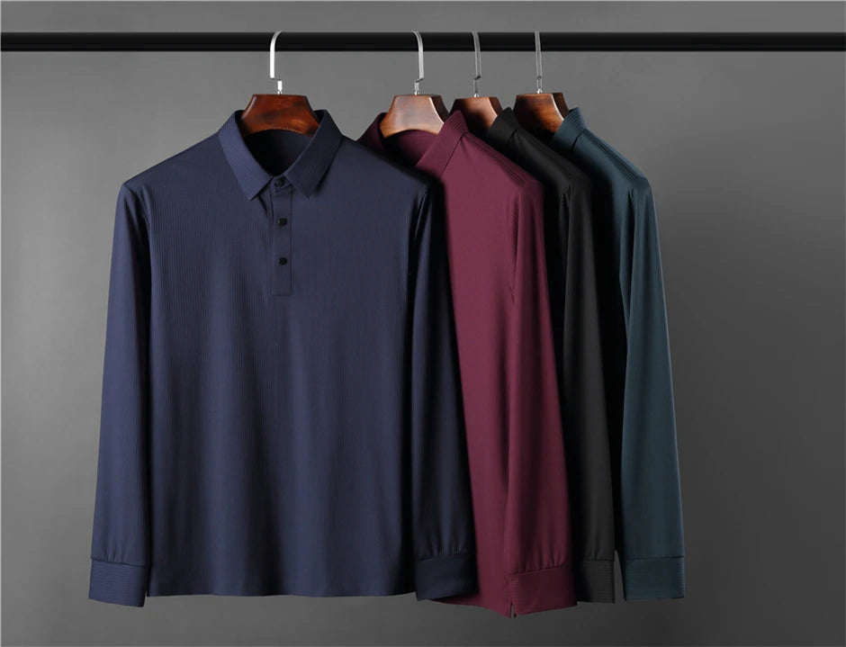 TomHollinger™ New Men's Long Sleeve Polo 