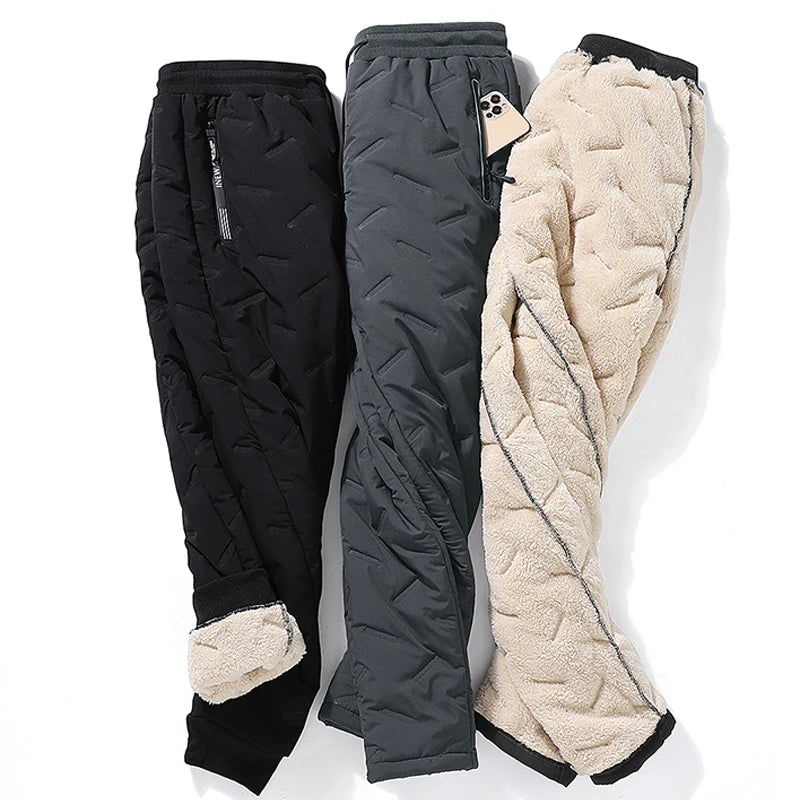 Quilted cotton pants with cozy lining