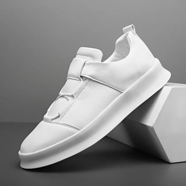 Herren Ledersneaker Mit Schnürung Für Den Alltag