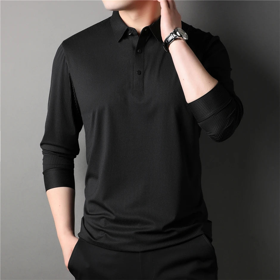 TomHollinger™ New Men's Long Sleeve Polo 