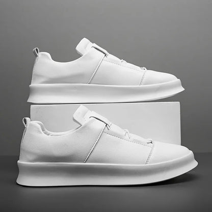 Lässiger Herren-Lederschuh mit sportlicher Sneaker-Silhouette