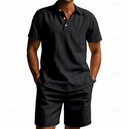 Herren Sommer-Set mit kurzem Polo und passenden Shorts
