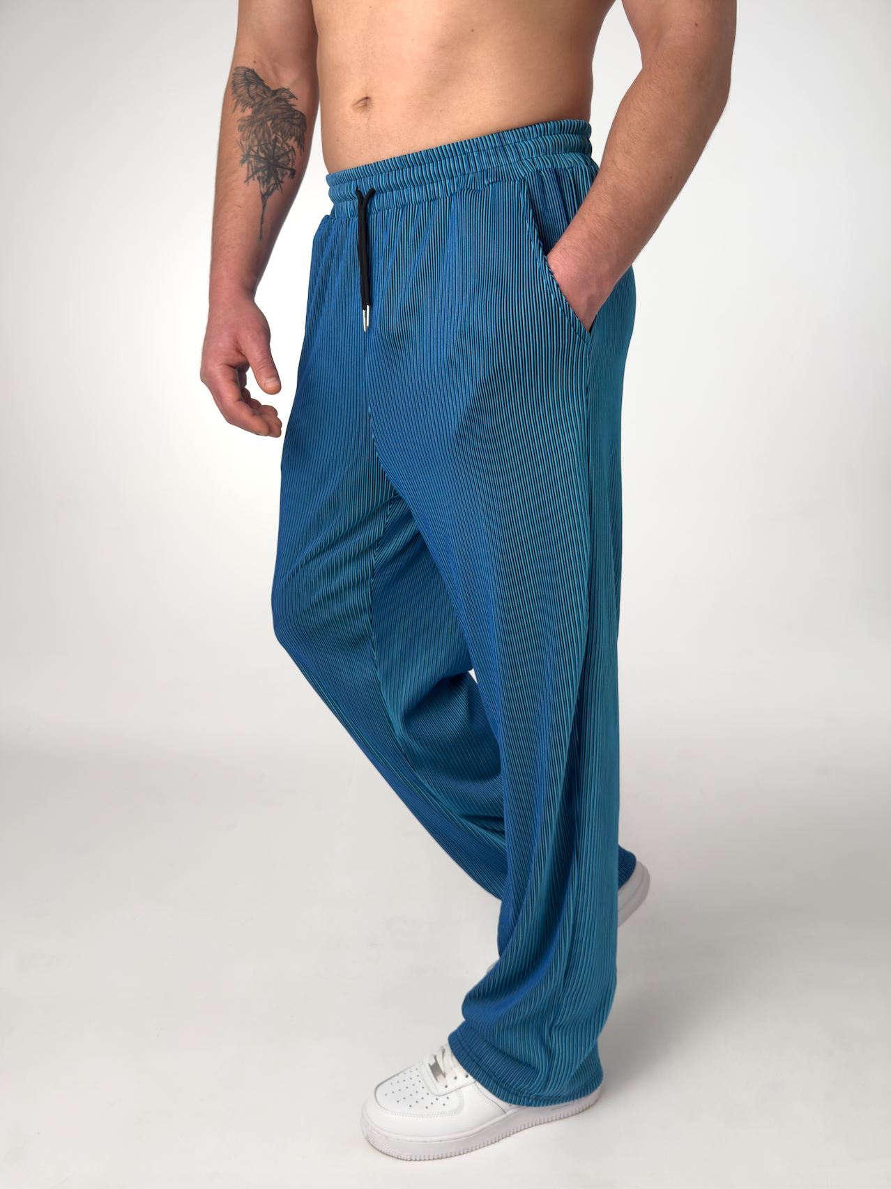 Herren Gerade Geschnittene Gestreifte Hose