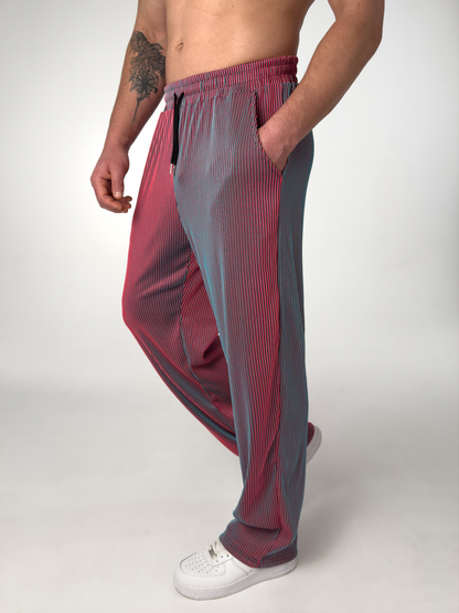 Herren Gerade Geschnittene Gestreifte Hose