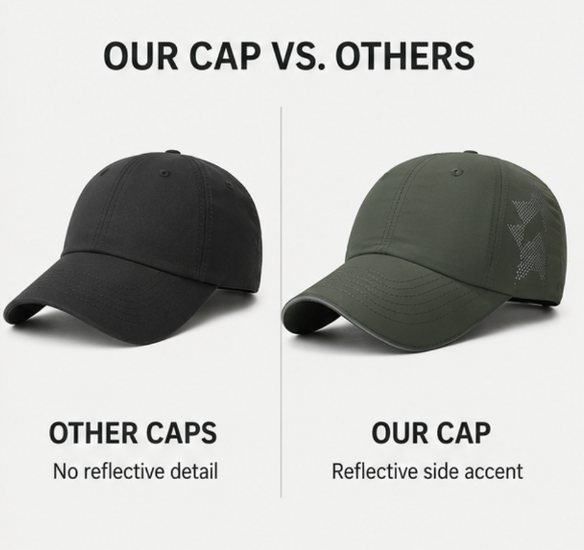 Herren Sport-Cap aus leichtem Material für Training und Outdoor-Aktivitäten