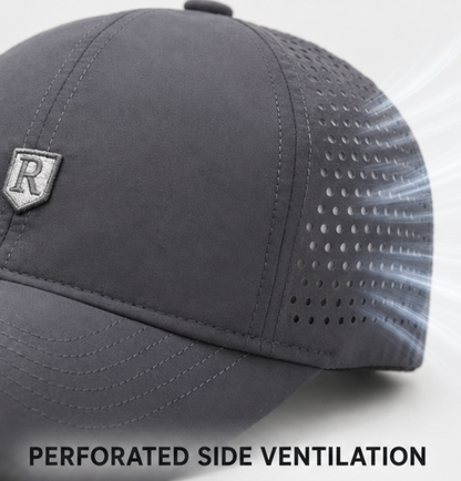 Herren-Baseballkappe verstellbar, Ansicht des Schirms und der Form