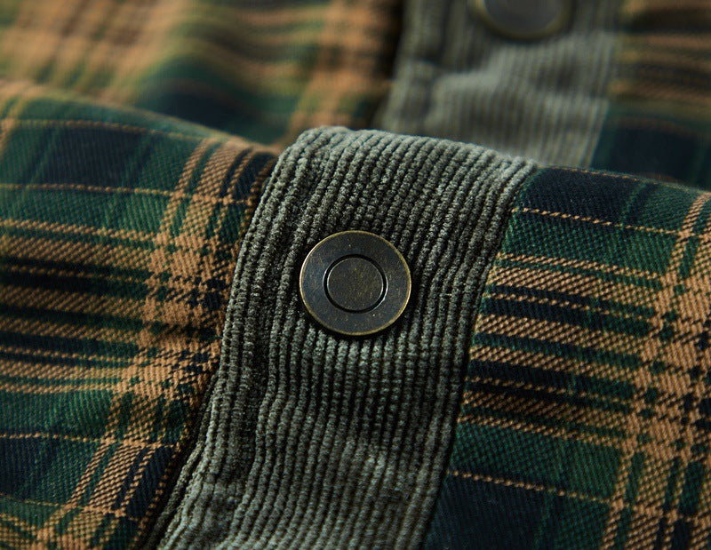 Cozy checked shirt with sherpa lining