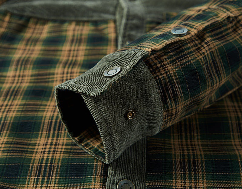 Cozy checked shirt with sherpa lining