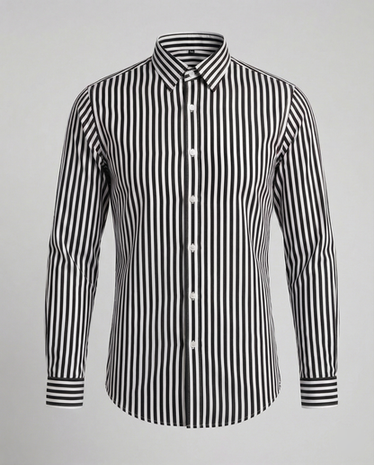 Herren Gestreiftes Hemd Mit Regular Fit