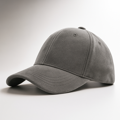Herren-Cap aus Wildleder in seitlicher Ansicht