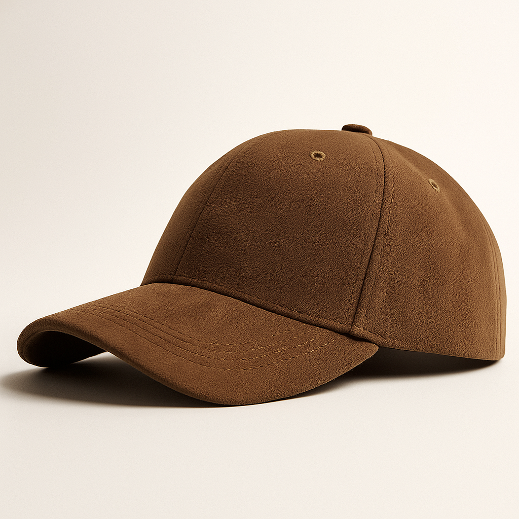 Herren Cap Aus Wildleder Mit Klassischem Schirm