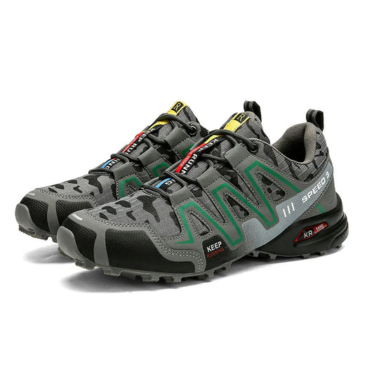Herren Wanderschuhe in wasserdichtem Design mit rutschfester Sohle, Vorderansicht
