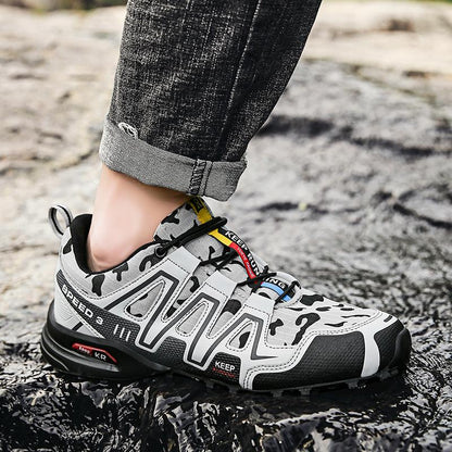 Orthopädisch inspirierte Herren Wanderschuhe für Wanderungen und Alltag