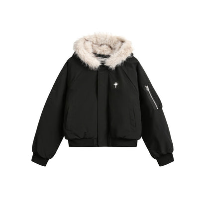 Tom Hollinger | Warm bomber jacket with a fur hood