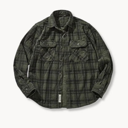 Herrenhemd aus Flanell mit bequemem Schnitt