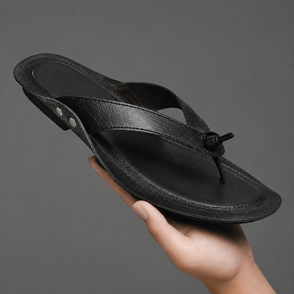 Damen Ledersandalen mit Kreuzriemen von oben gezeigt