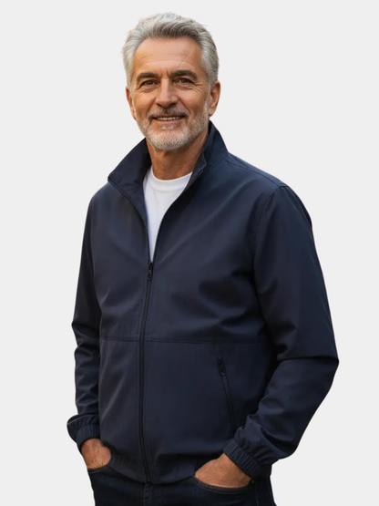 Herren-Sommerjacke aus leichtem Stoff in Frontalansicht