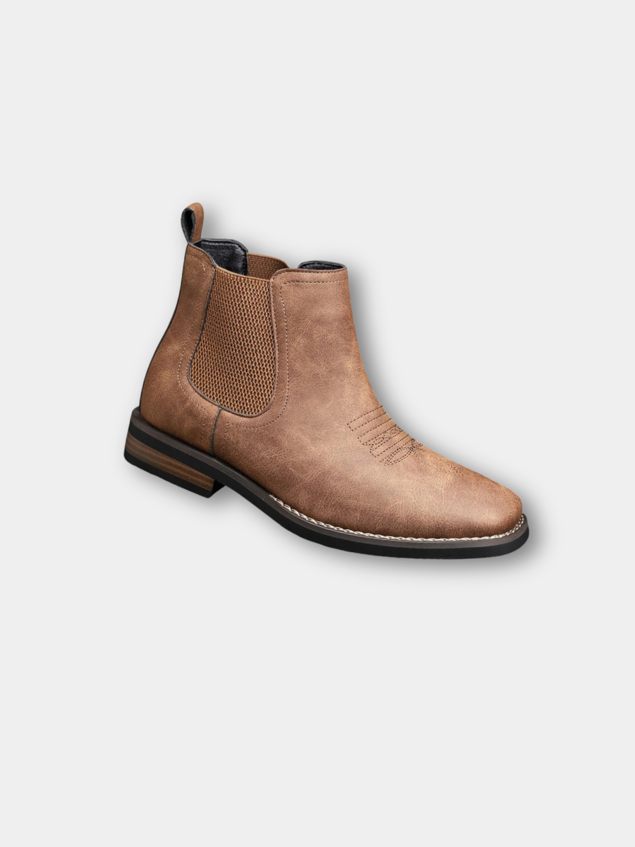 Herren Chelsea Boots zum Reinschlüpfen in der Vorderansicht