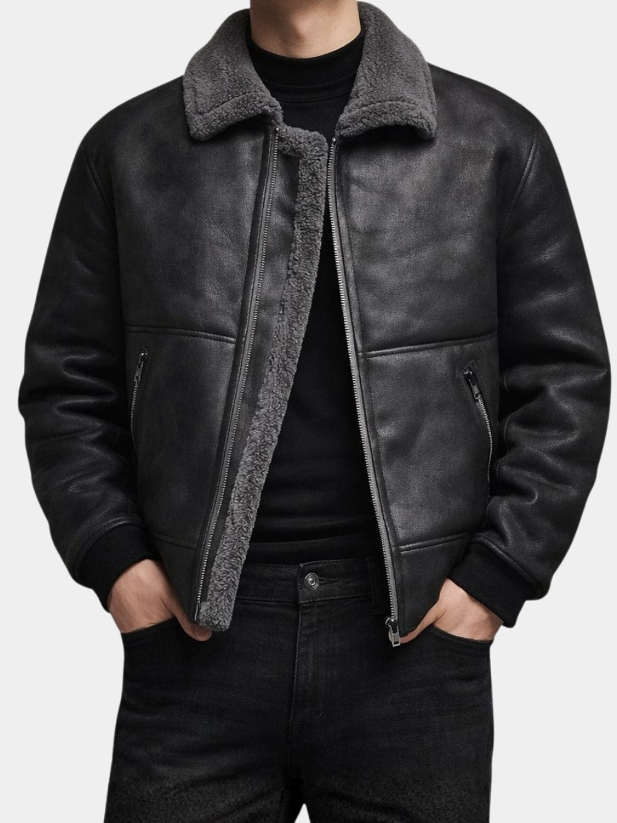 Isolierte Herrenjacke mit durchgehendem Reißverschluss