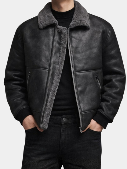 Isolierte Herrenjacke mit durchgehendem Reißverschluss
