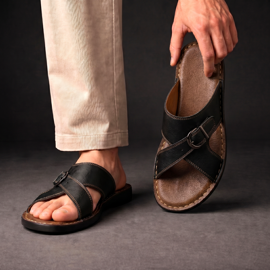 Damen Sandalen von oben mit überkreuzten Riemen