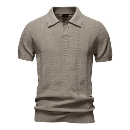 Tom Hollinger | Herren Poloshirt aus offenem Maschenstrick