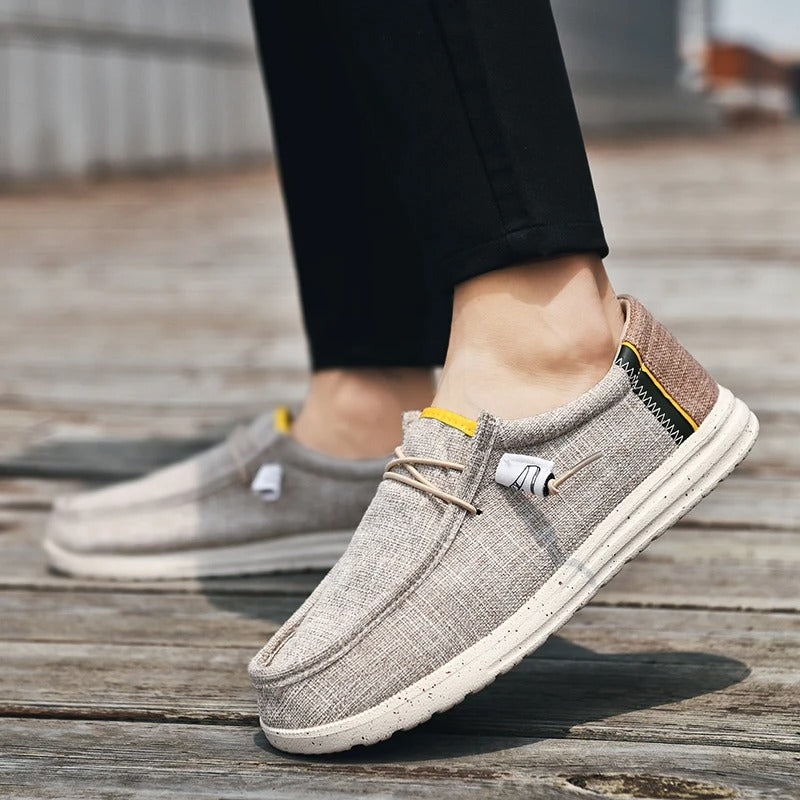Tom Hollinger | Bequemer Denim-Slipper mit Kontrastdetails