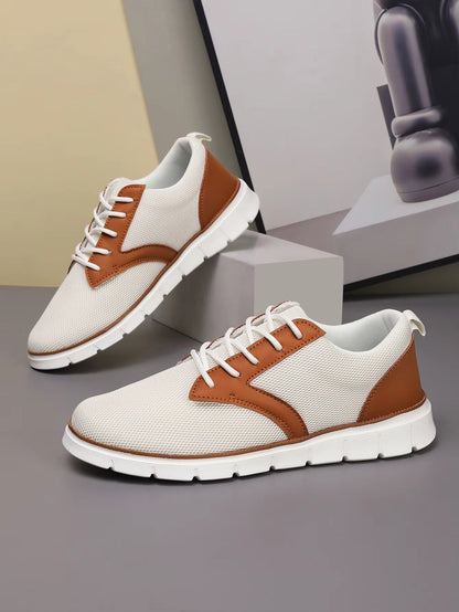 Herren Canvas Leder Sneaker