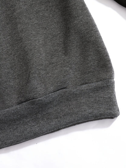 Seitliche Ansicht des sportlichen Sweatshirts für Herren