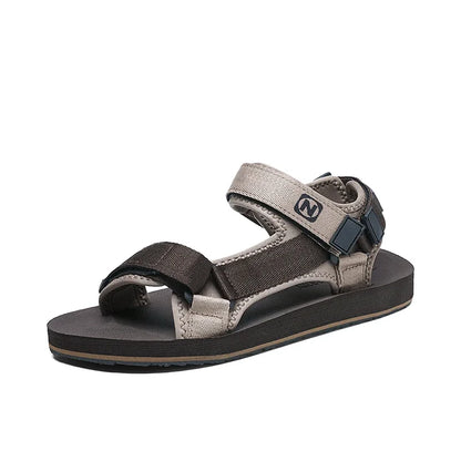 Herren Flache Gladiator Sandalen Verstellbar Atmungsaktiv Leicht