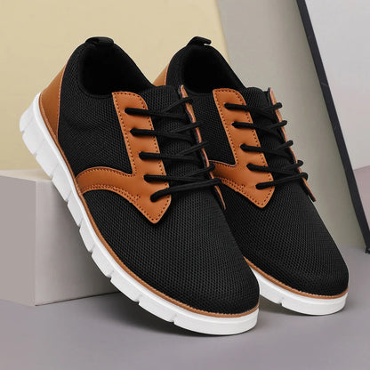 Herren Canvas Leder Sneaker