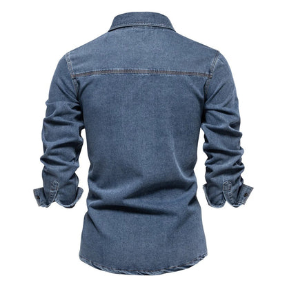 Tom Hollinger | Men Classic Cotton Denim Shirt