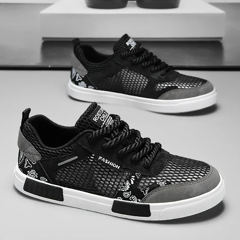 Unterseite der Herren-Sneaker mit vulkanisierter Laufsohle
