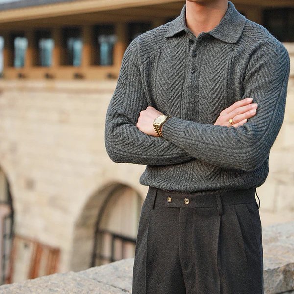 Herren-Strickpullover als vielseitiges Outfit für kalte Tage
