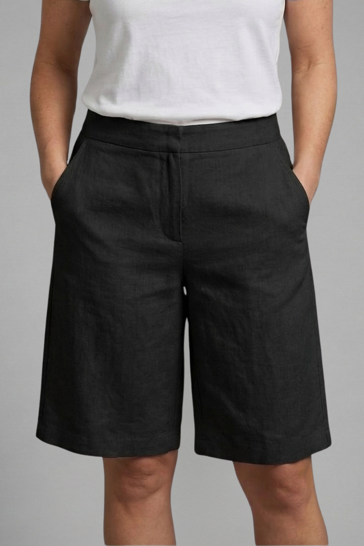 Herren Shorts Mit Mid Rise Und Geradem Knielangem Bein